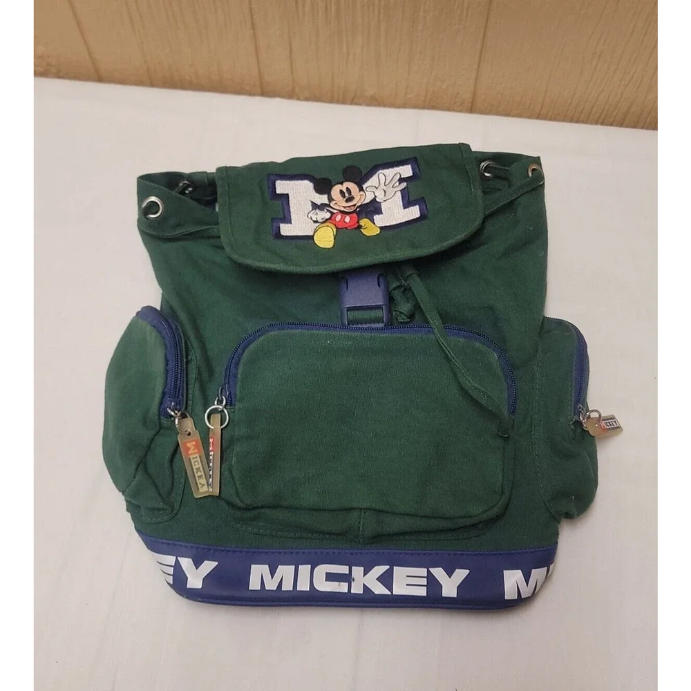 Mickey Mouse Backpack Drawstring Multi-Pockets 12x11x5